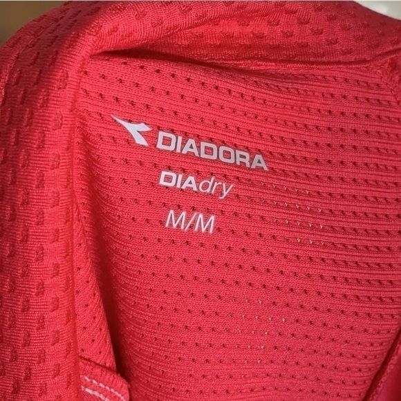 4/$35 DIadora DIAdry Medium 1/4 Zip Pullover Pink - Picture 8 of 8